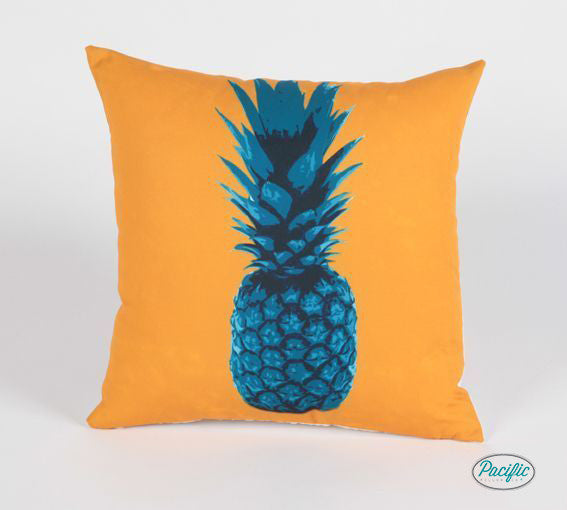 Pineapple Pillow Turquoise/ Orange